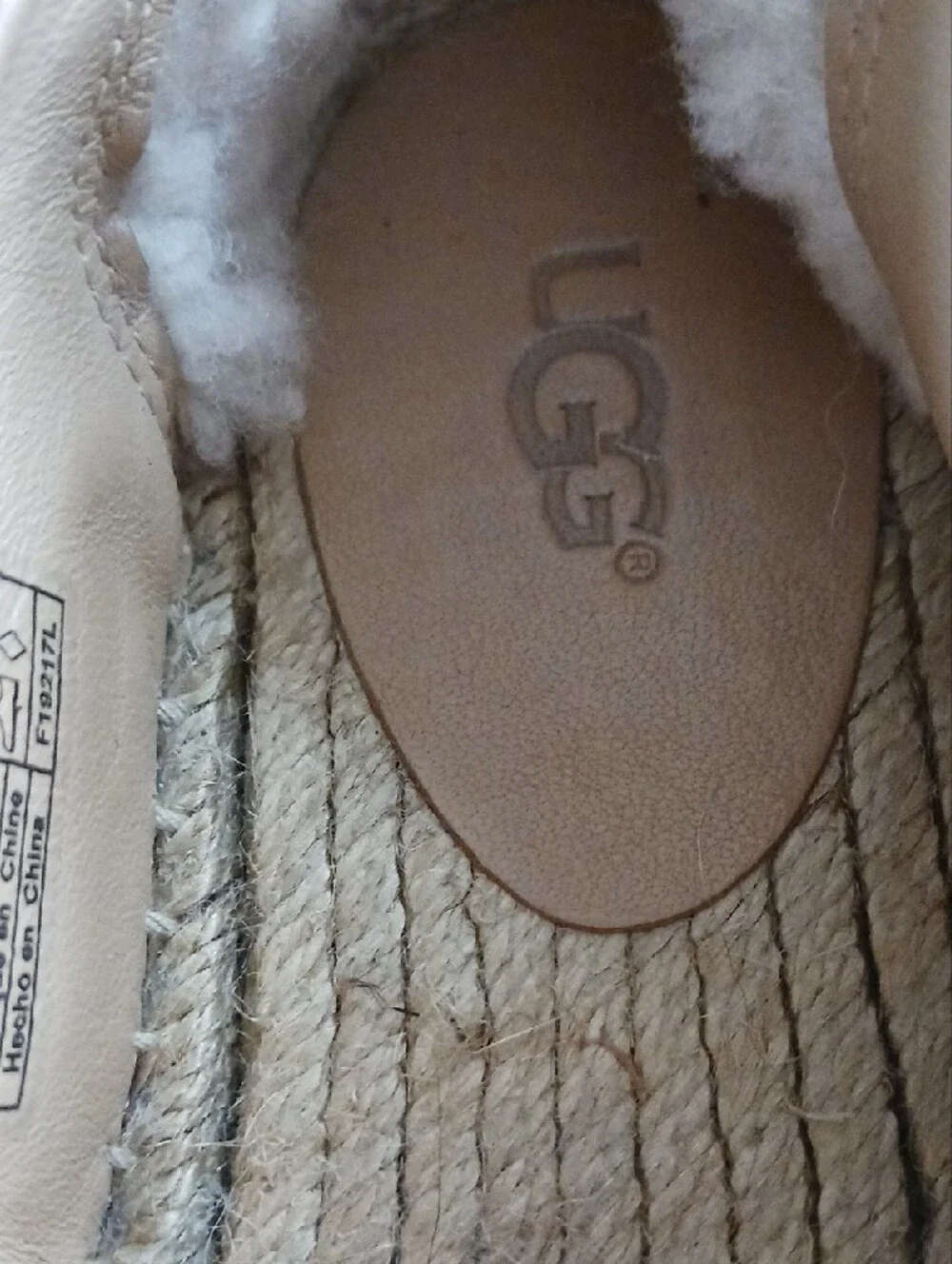 UGG Pink Suede Espadrille Slip-Ons
